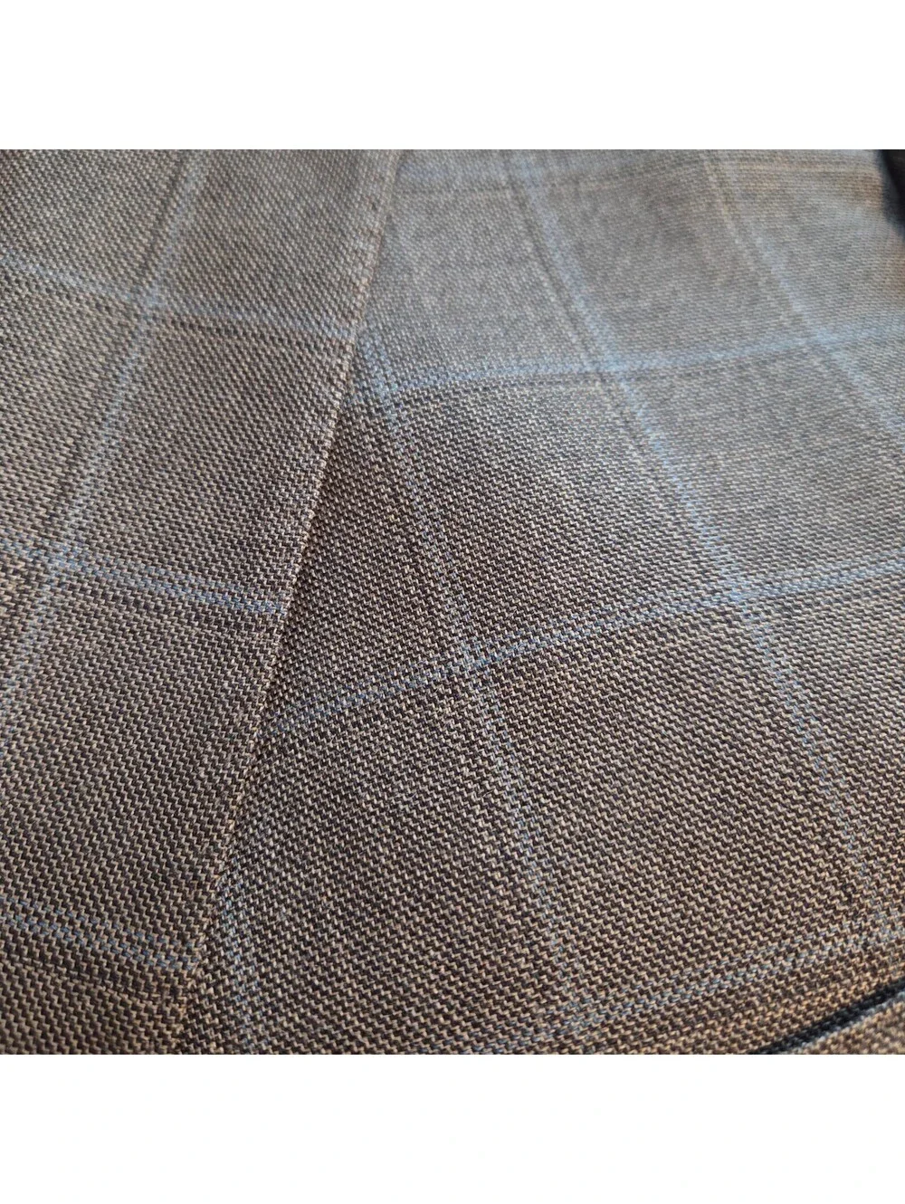 Calvin Klein Men's 46R Gray Plaid Blazer Sport Coat Two Button Jacket